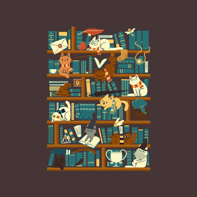 Library Magic School-none stretched canvas-TaylorRoss1