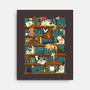 Library Magic School-none stretched canvas-TaylorRoss1
