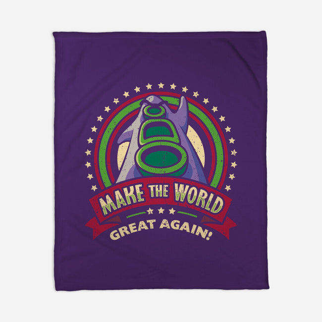 Make The World Great-none fleece blanket-Olipop