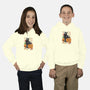 Cat Leaves and Pumpkins-youth pullover sweatshirt-DrMonekers
