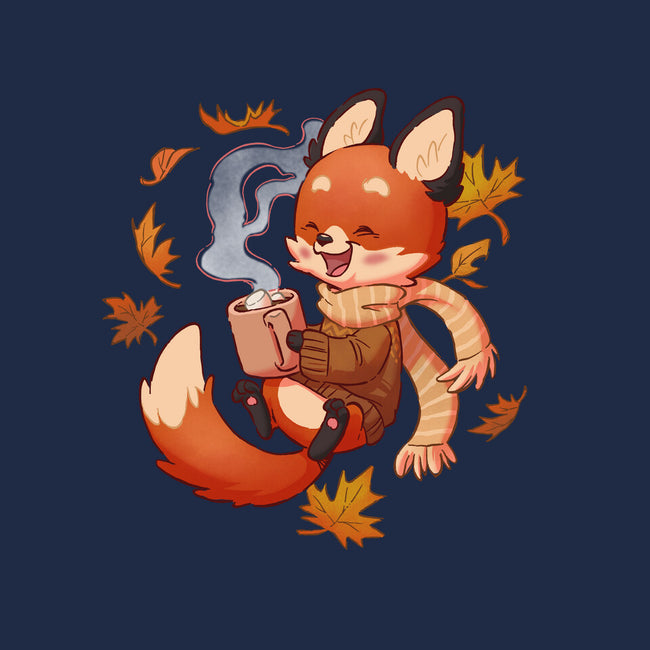 Cozy Fox Fall-none glossy sticker-DoOomcat
