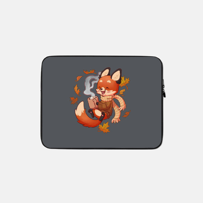Cozy Fox Fall-none zippered laptop sleeve-DoOomcat