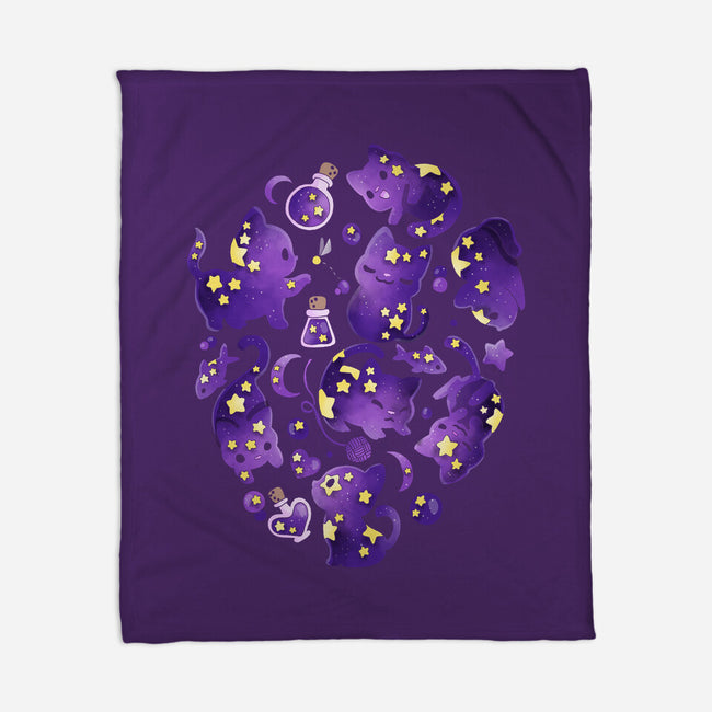 Cat Star-none fleece blanket-Vallina84
