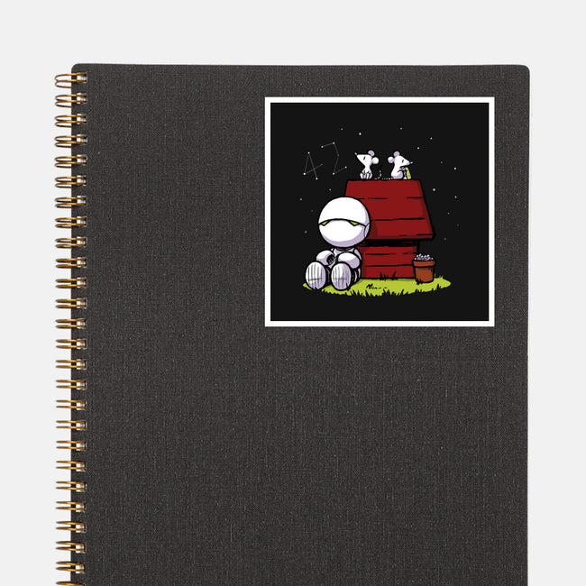 Marvin Peanuts-none glossy sticker-BlancaVidal