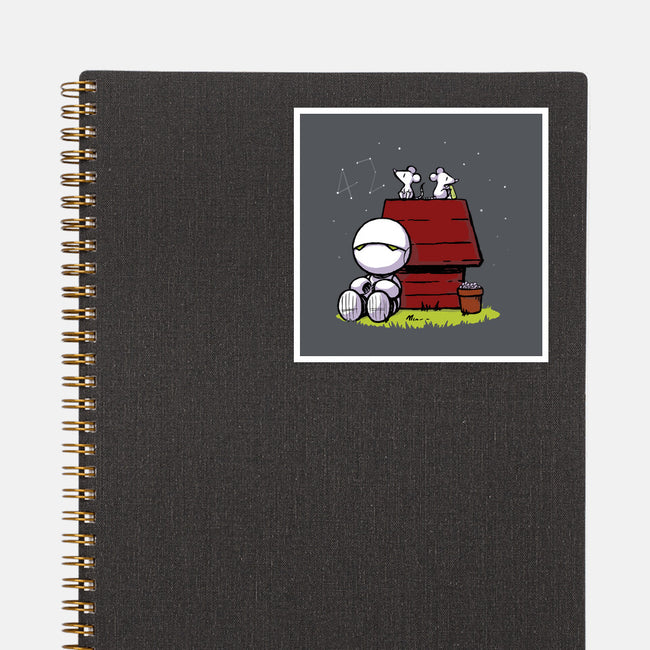 Marvin Peanuts-none glossy sticker-BlancaVidal