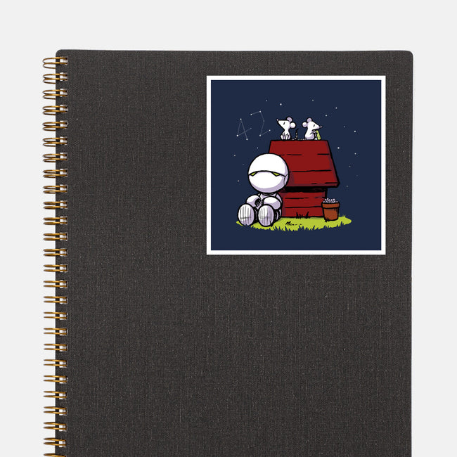 Marvin Peanuts-none glossy sticker-BlancaVidal