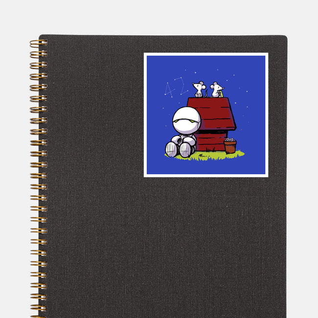 Marvin Peanuts-none glossy sticker-BlancaVidal