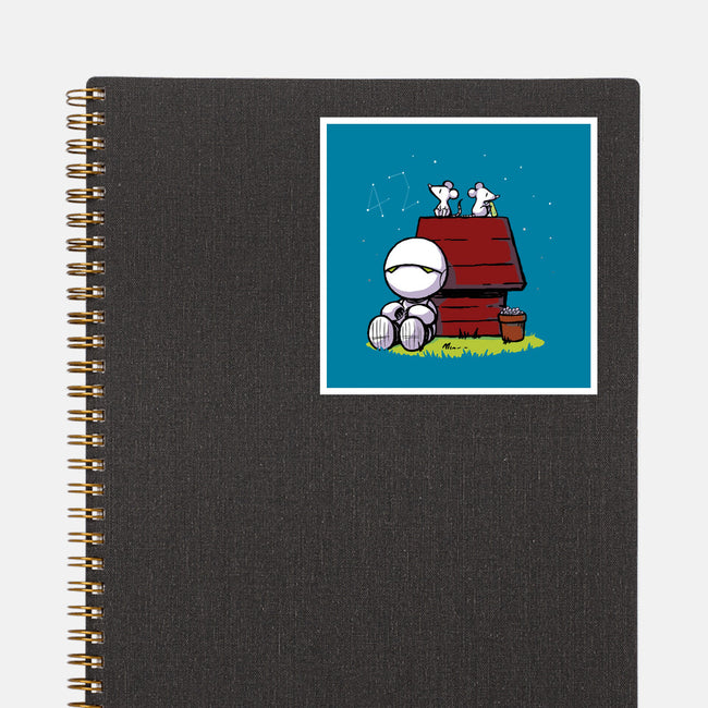 Marvin Peanuts-none glossy sticker-BlancaVidal