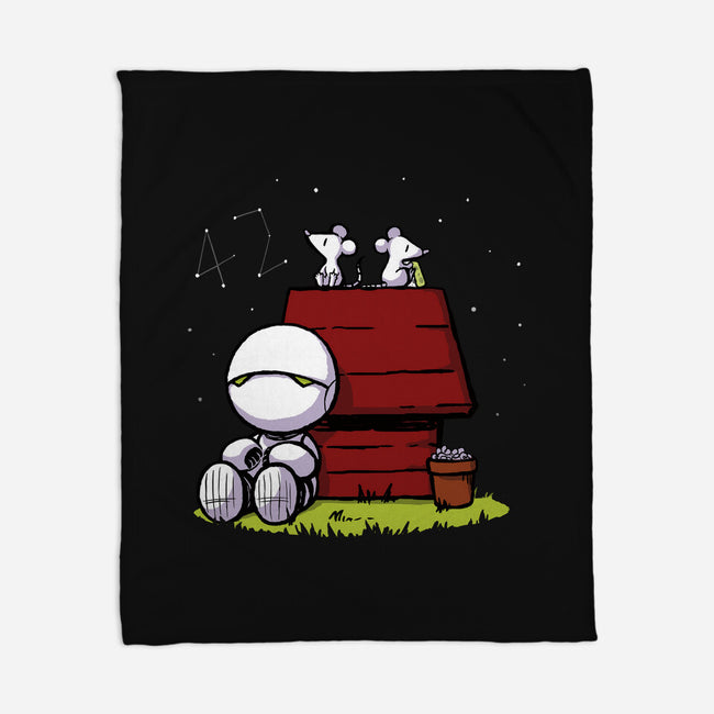 Marvin Peanuts-none fleece blanket-BlancaVidal