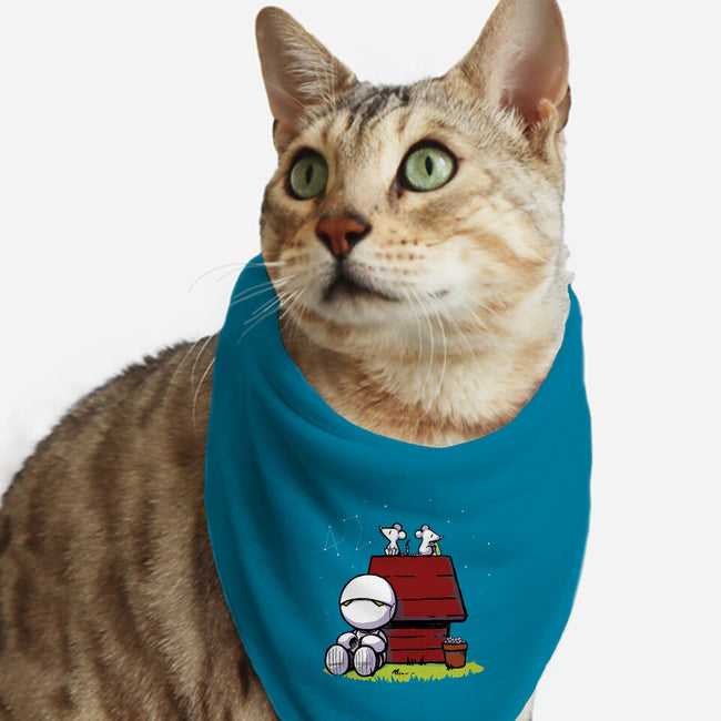 Marvin Peanuts-cat bandana pet collar-BlancaVidal