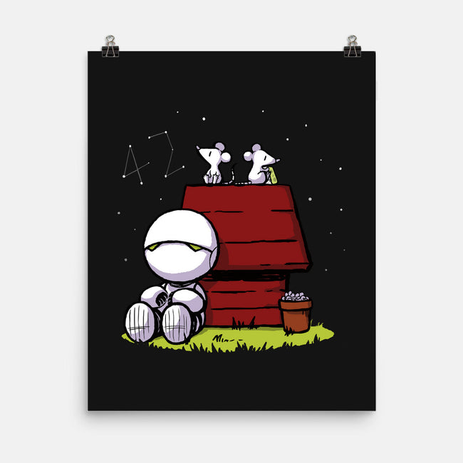 Marvin Peanuts-none matte poster-BlancaVidal