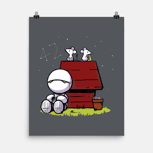 Marvin Peanuts-none matte poster-BlancaVidal