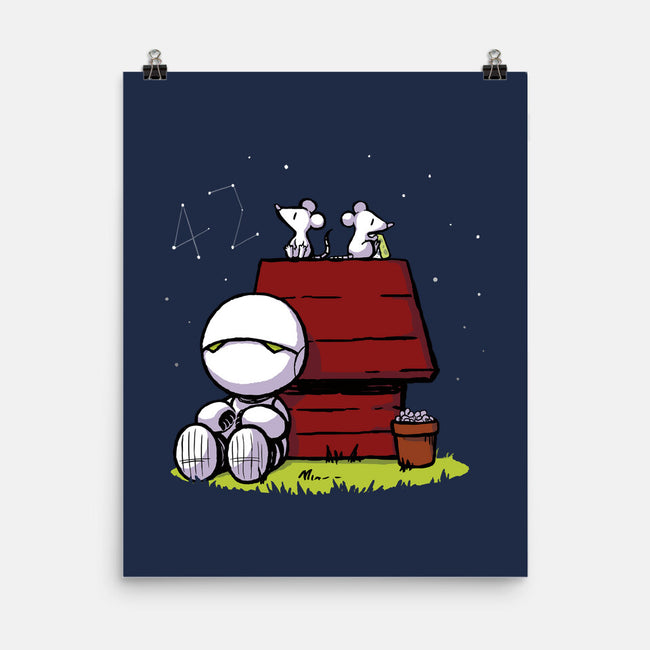 Marvin Peanuts-none matte poster-BlancaVidal