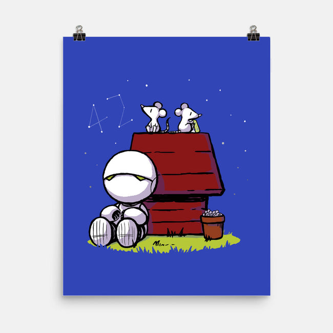 Marvin Peanuts-none matte poster-BlancaVidal