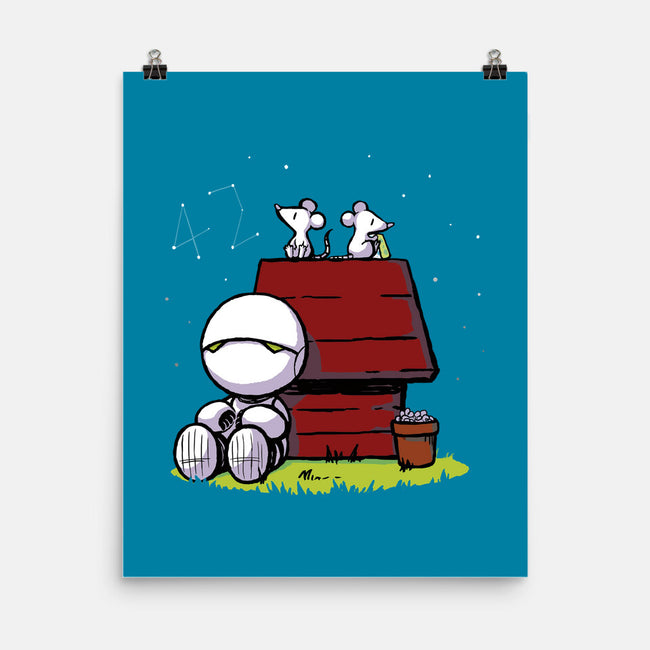 Marvin Peanuts-none matte poster-BlancaVidal
