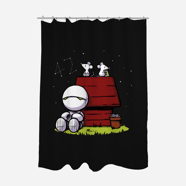 Marvin Peanuts-none polyester shower curtain-BlancaVidal