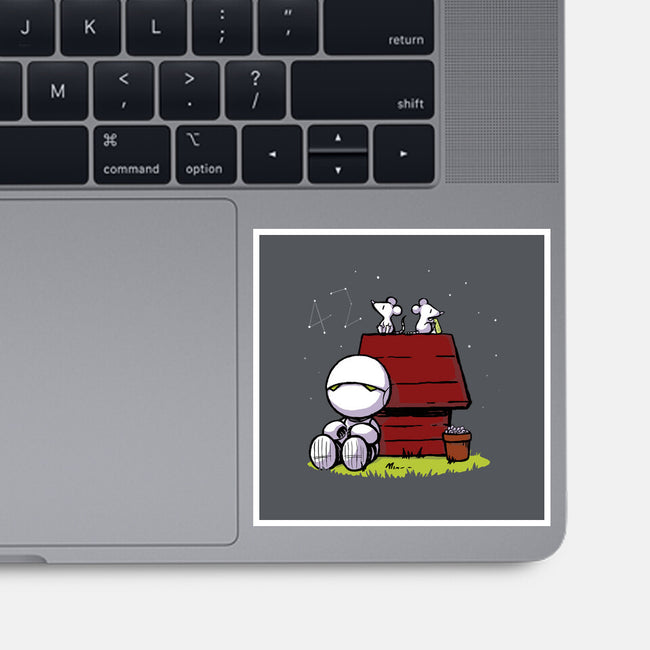 Marvin Peanuts-none glossy sticker-BlancaVidal
