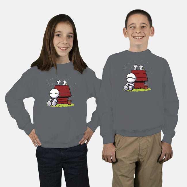 Marvin Peanuts-youth crew neck sweatshirt-BlancaVidal