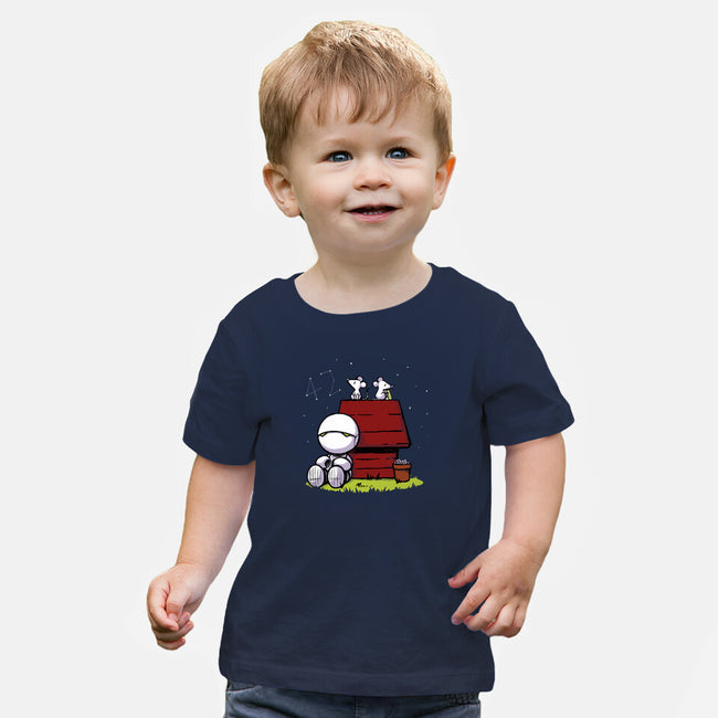 Marvin Peanuts-baby basic tee-BlancaVidal