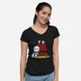Marvin Peanuts-womens v-neck tee-BlancaVidal