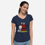 Marvin Peanuts-womens v-neck tee-BlancaVidal
