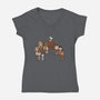 I Am A Leaf On The Wind-womens v-neck tee-kg07