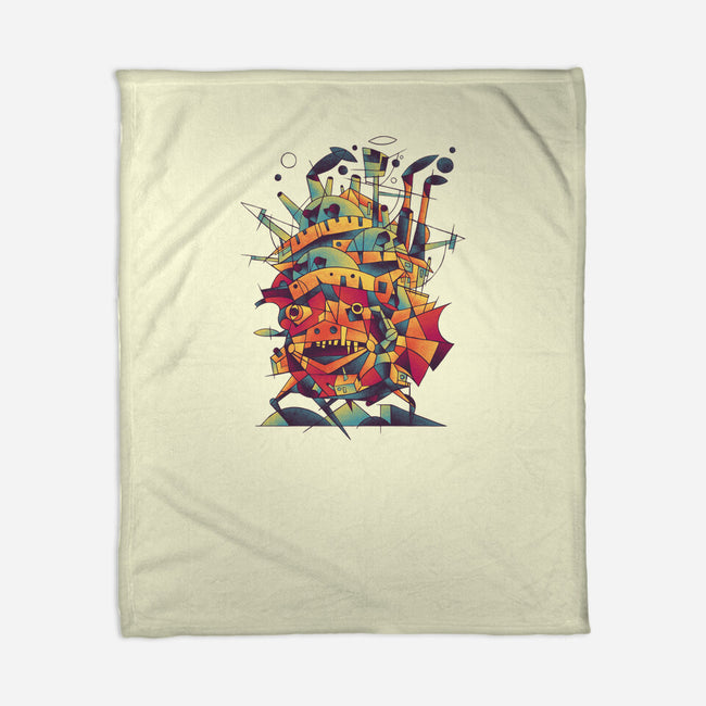 Abstract Castle-none fleece blanket-victorsbeard