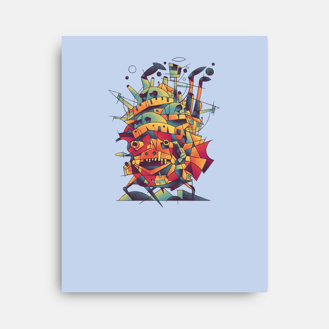 Abstract Castle-none stretched canvas-victorsbeard