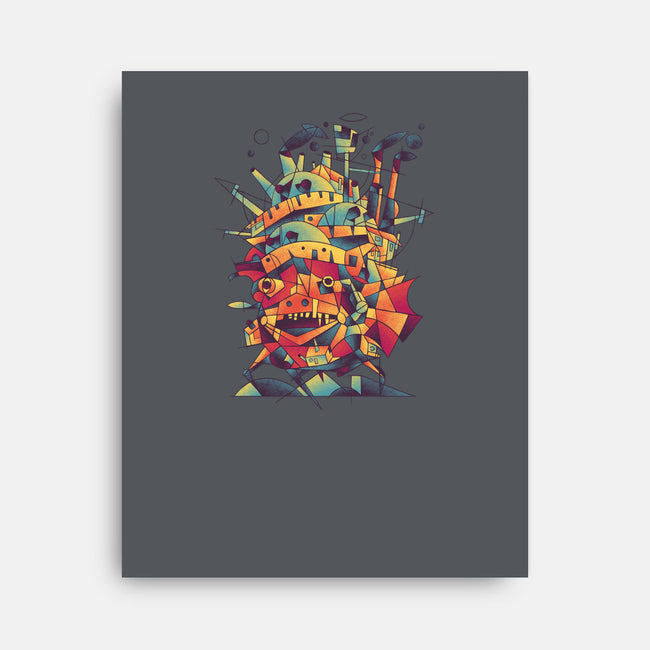 Abstract Castle-none stretched canvas-victorsbeard