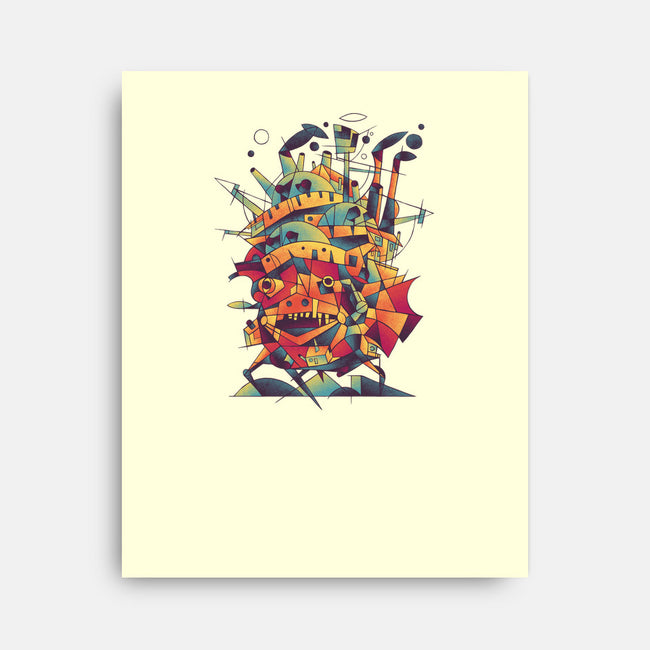 Abstract Castle-none stretched canvas-victorsbeard