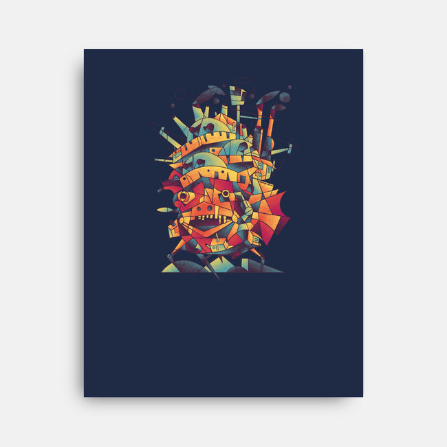 Abstract Castle-none stretched canvas-victorsbeard