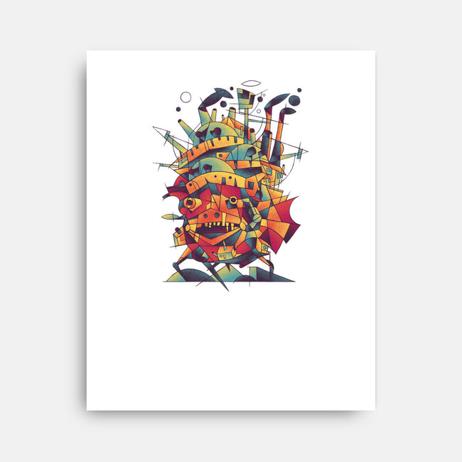 Abstract Castle-none stretched canvas-victorsbeard