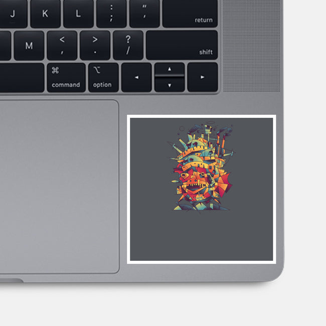 Abstract Castle-none glossy sticker-victorsbeard