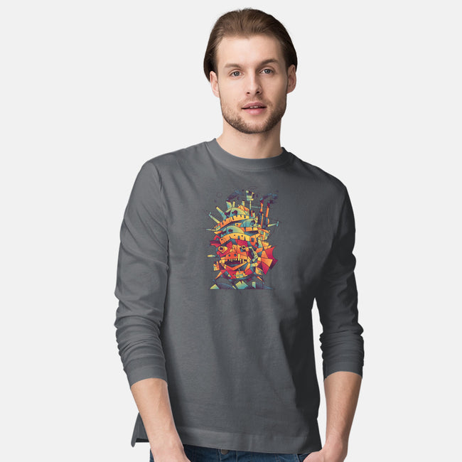 Abstract Castle-mens long sleeved tee-victorsbeard