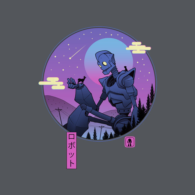 The Gentle Robot-none polyester shower curtain-vp021