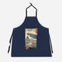 Jurassic Ukiyo-e 2-unisex kitchen apron-vp021