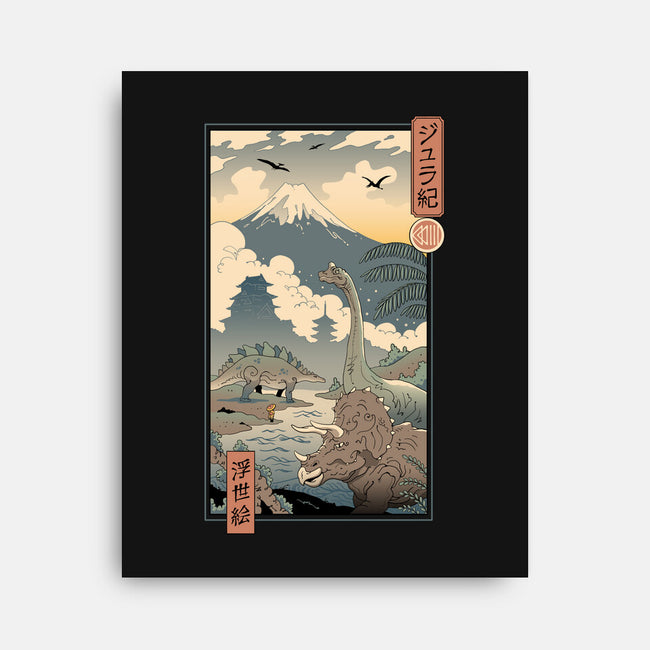 Jurassic Ukiyo-e 2-none stretched canvas-vp021