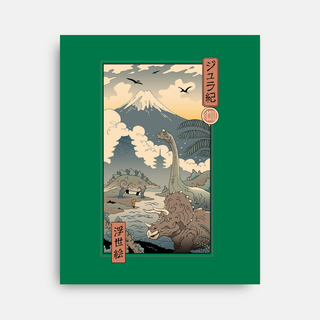 Jurassic Ukiyo-e 2-none stretched canvas-vp021