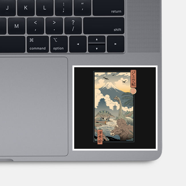 Jurassic Ukiyo-e 2-none glossy sticker-vp021