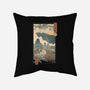 Jurassic Ukiyo-e 2-none removable cover w insert throw pillow-vp021