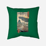 Jurassic Ukiyo-e 2-none removable cover w insert throw pillow-vp021