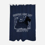 Beam Me Up-none polyester shower curtain-CoD Designs