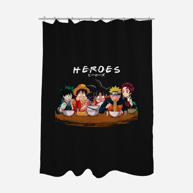 Heroes-none polyester shower curtain-Angel Rotten