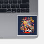 Heroes vs Villains-none glossy sticker-Angel Rotten