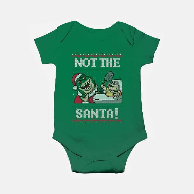 Not The Santa-baby basic onesie-Raffiti