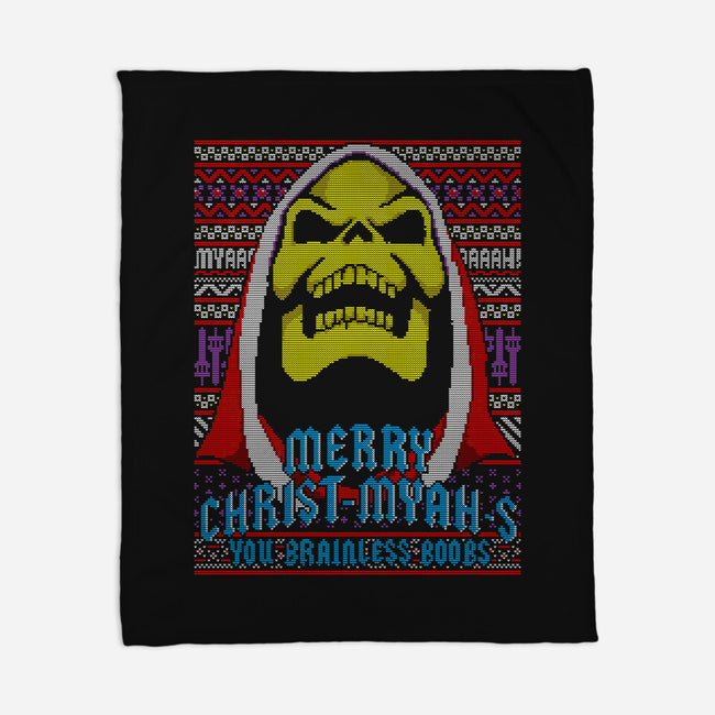 Merry Christ-Myah-s-none fleece blanket-boltfromtheblue