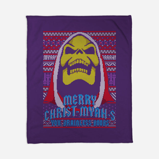 Merry Christ-Myah-s-none fleece blanket-boltfromtheblue