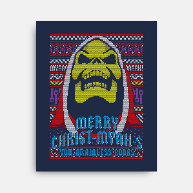 Merry Christ-Myah-s-none stretched canvas-boltfromtheblue