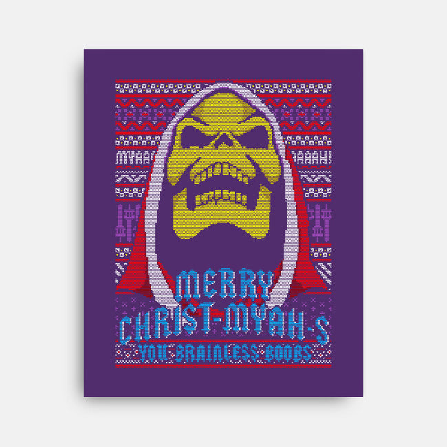 Merry Christ-Myah-s-none stretched canvas-boltfromtheblue