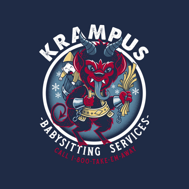 Krampus Babysitting Services-none removable cover throw pillow-Nemons